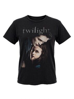 Vintage Twilight Shirt Edward Bella 2008 Movie Promo - Y2K Vampire Black Tee - T